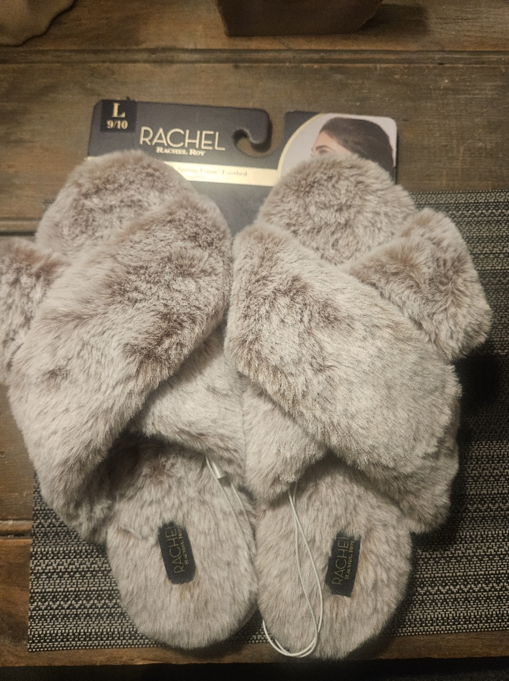 NEW RACHEL ROY SOFT,FUZZY SLIPPERS.FOAM FOOTBED.SO COZY! SLIP RIGHT IN & SAY,AAH
